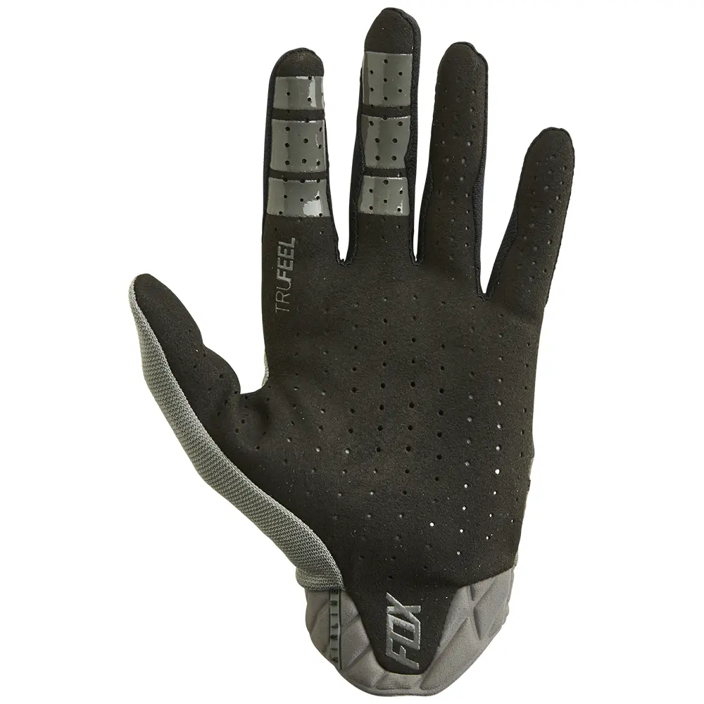 Fox Airline Grey/Black Motocross Gloves