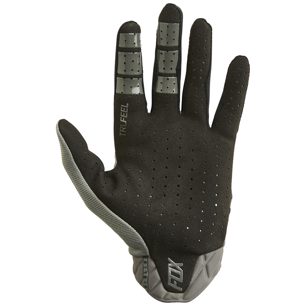 Fox Airline Grey/Black Motocross Gloves - Image 2