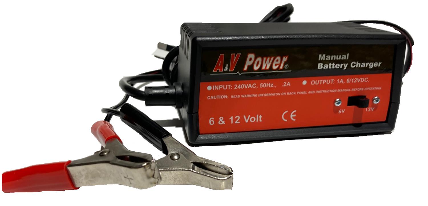 6V-12V 1.0 AMP BATTERY CHARGER 240V (REPLACED WITH DS MK7047) - Image 1