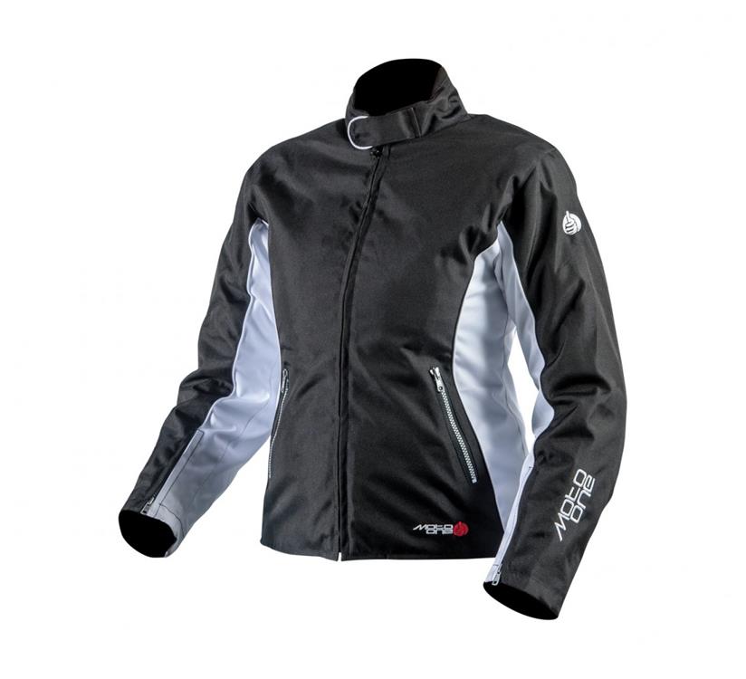 Moto One Pear Road Jacket Ladies Black/White - Image 1