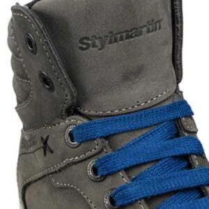 SMOKE SHORT URBAN BOOTS GREY LEATHER 44 - Image 4