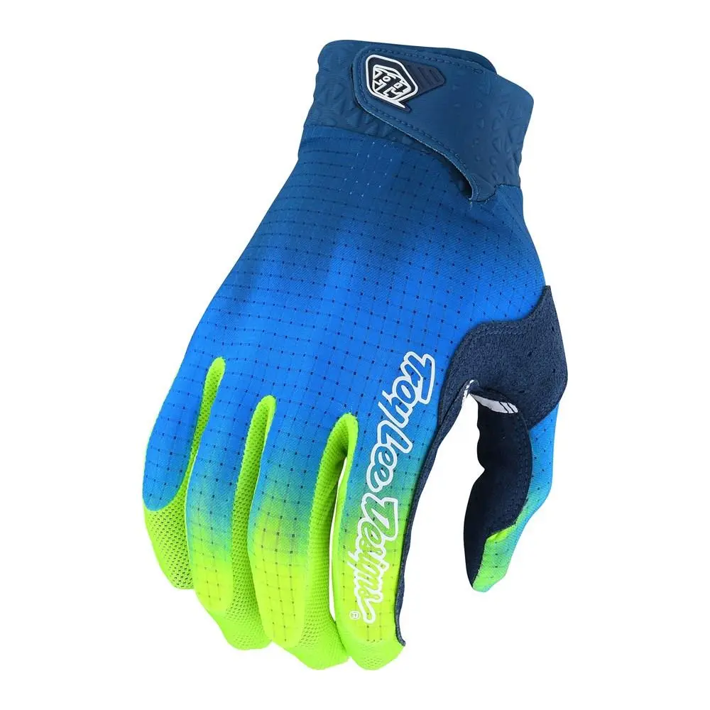 Troy Lee Designs Air Motocross Gloves Jet Fuel Navy / Yellow