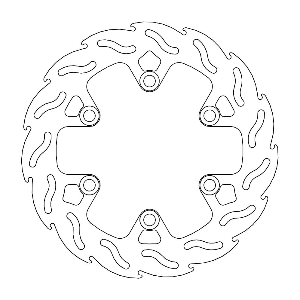 BRAKE DISC REAR MOTO MASTER FLAME HUSQVARNA KTM - Image 1