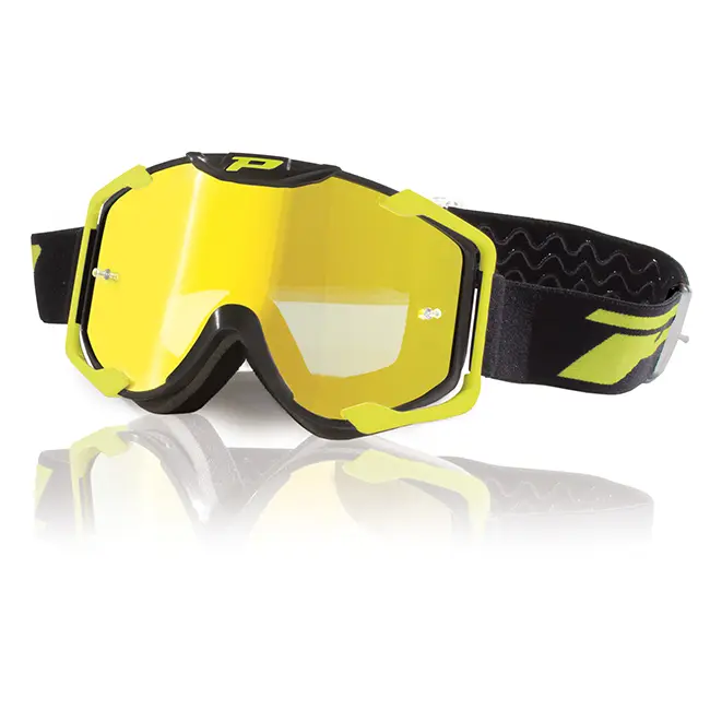 Progrip Goggle Yellow Fluro/Black Mirrored Lens