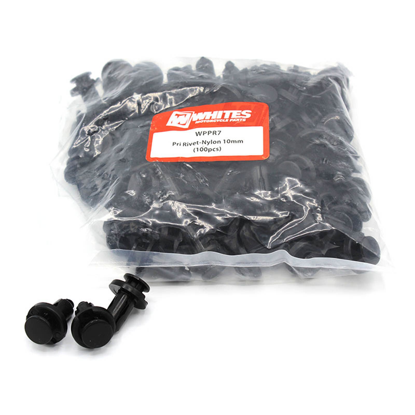 WHITES PRY RIVET - NYLON 10MM -PKT / 100PCS - Image 2