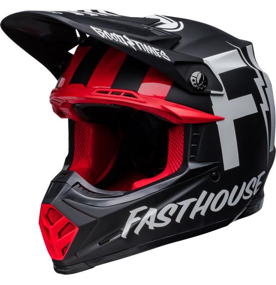 Bell Moto-9S Flex Fasthouse Tribe Motocross Helmet Black/White - Image 1