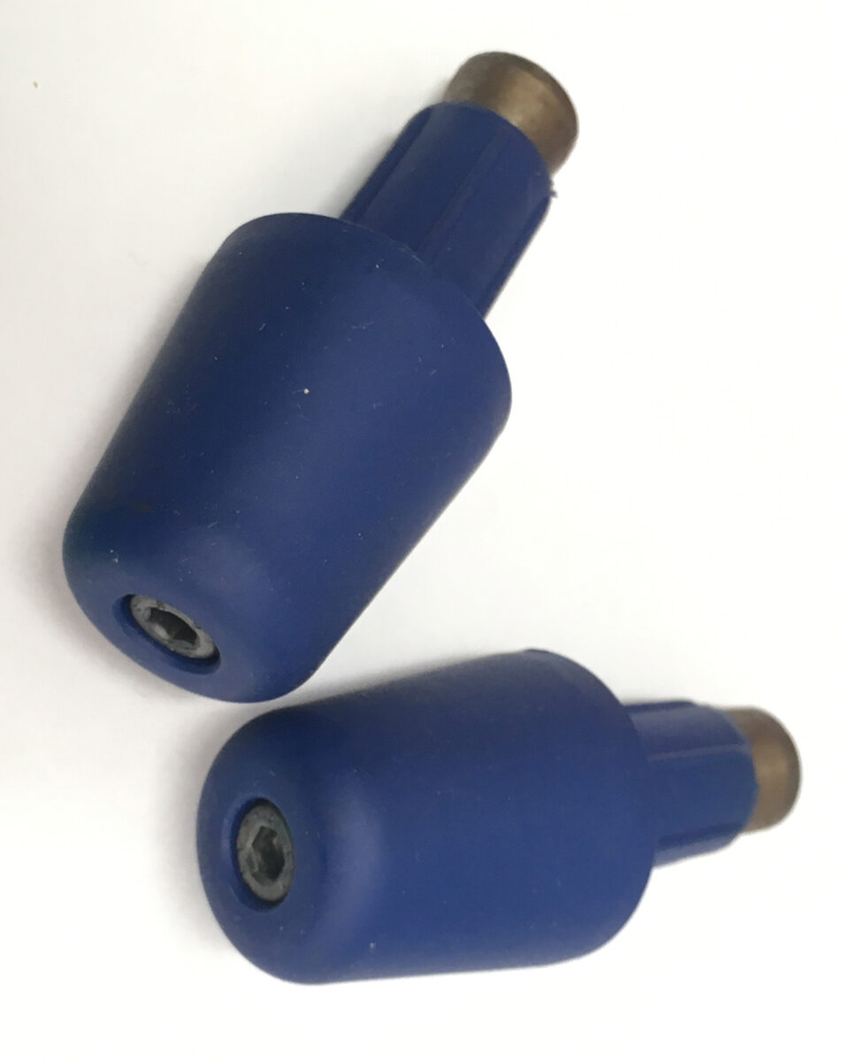 BAR END WEIGHT ABS MATT BLUE DIAM. 17.5  NLA - Image 1