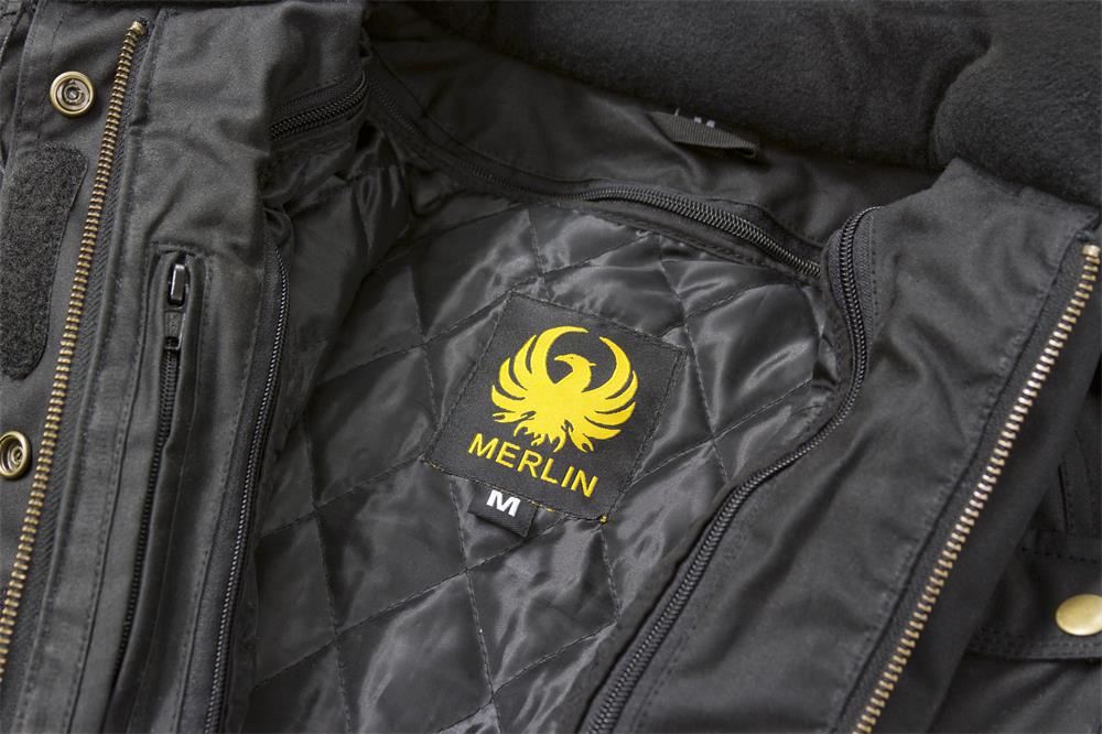 Merlin Ashley Wax Road Jacket Ladies Black - Image 2