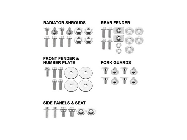 BODY PANEL FASTENER BOLT KIT PSYCHIC HONDA CRF250R 04-05 CRF250X 04 CRF450X 04 - Image 1