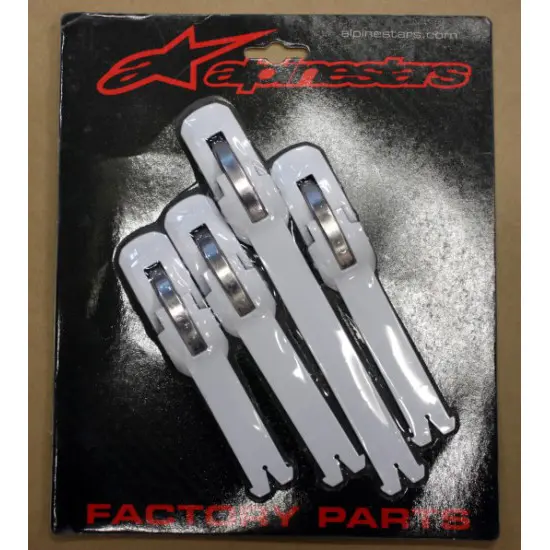 Alpinestars Buckle/Strap Kit Tech-3/Tech-2/Tech-6 White/Chrome/White