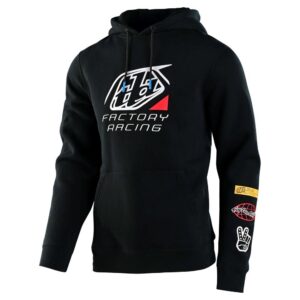 Troy Lee Designs Factory Icon Hoodie Black - Image 1