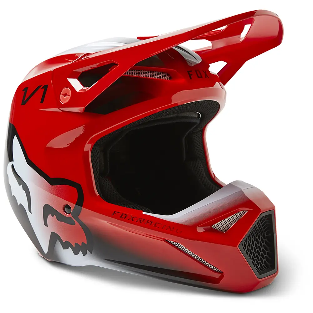 Fox TOXSYK MIPS ECE Motocross Helmet Youth Flo Red