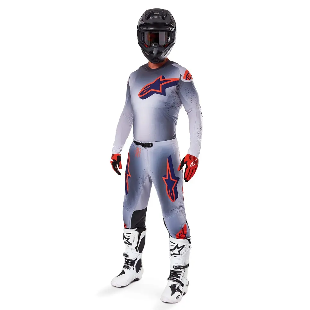 Alpinestars Supertech Lipan Motocross Jersey Gray/Orange Fluoro