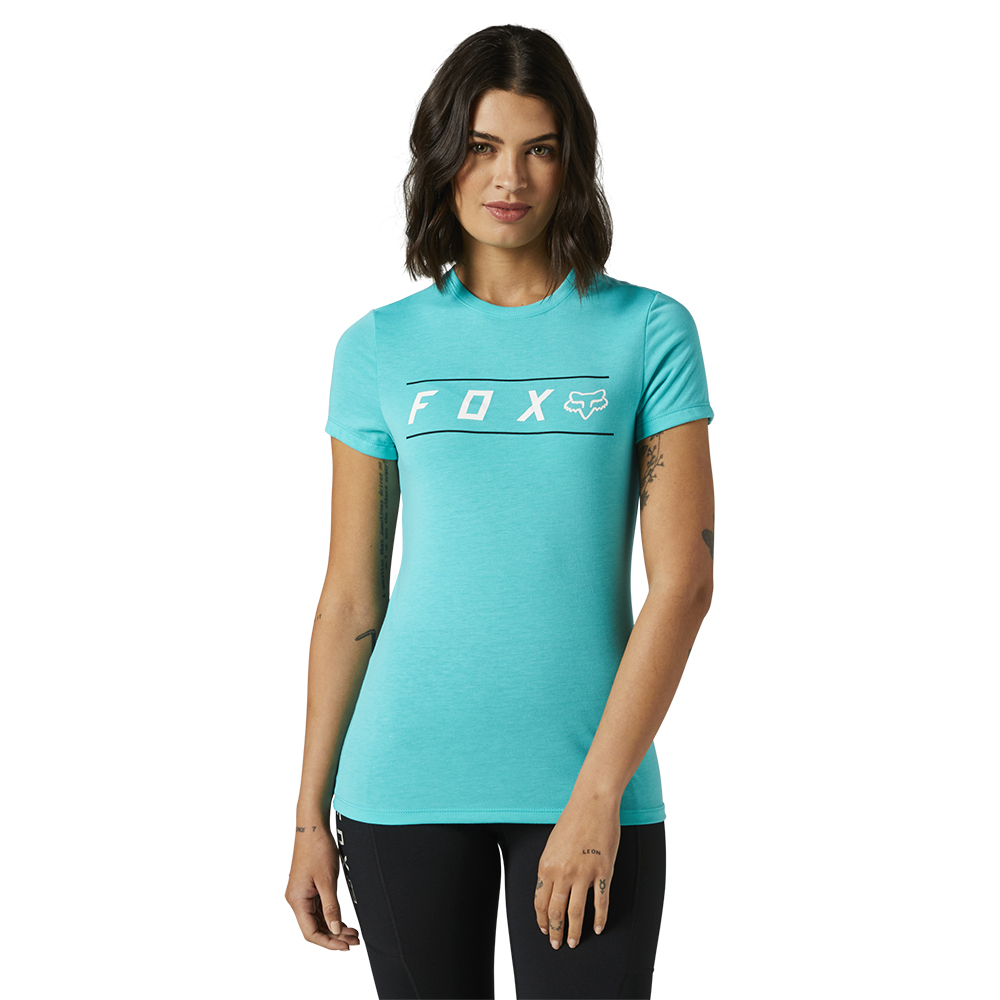 Fox Pinnacle Tech Ladies Tee Teal - Image 1