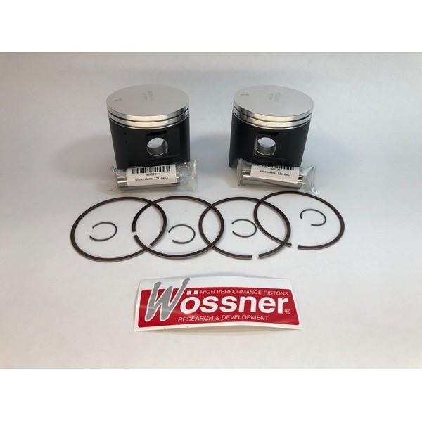PISTON KIT WOSSNER HONDA CR125R 88-89 2MM OVERSIZE 55.94MM - Image 1