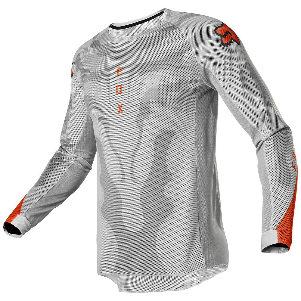 Fox Airline EXO Motocross Jersey Grey/Orange - Image 2