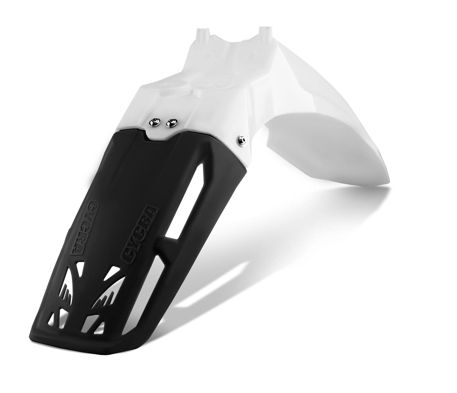 CYCRALITE FRONT FENDER: WHT 10-17 RMZ-250,2008-17 RMZ-450 - Image 2