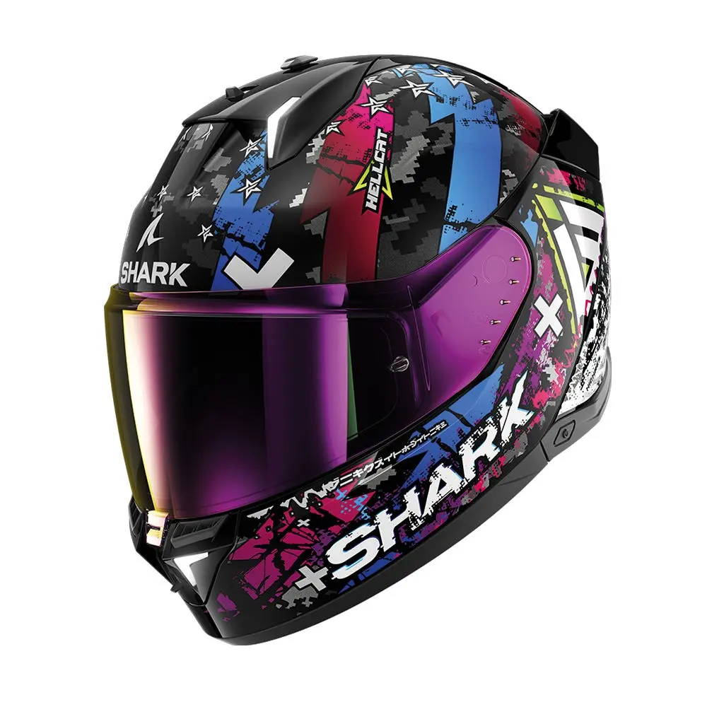 Shark Skwal i3 Hellcat Road Helmet Black/Chrome/Blue