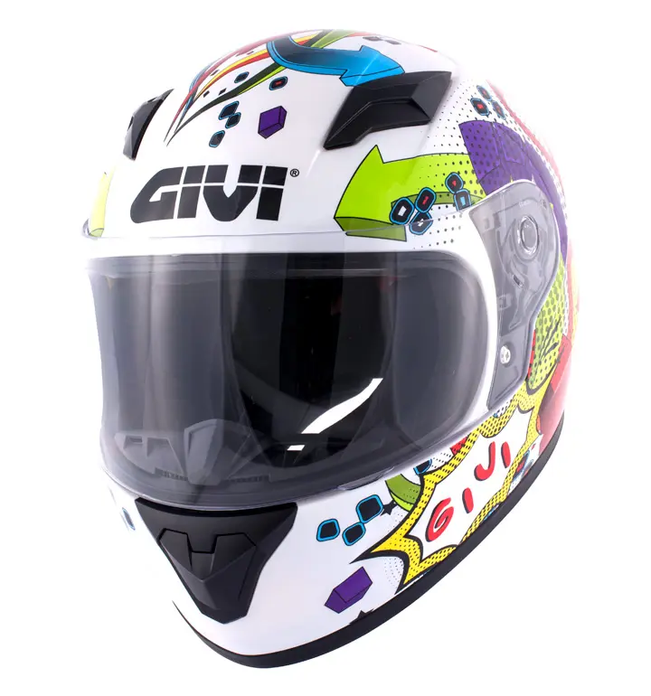 J04 JUNIOR FULL FACE HELMET WHITE YOUTH SMALL
