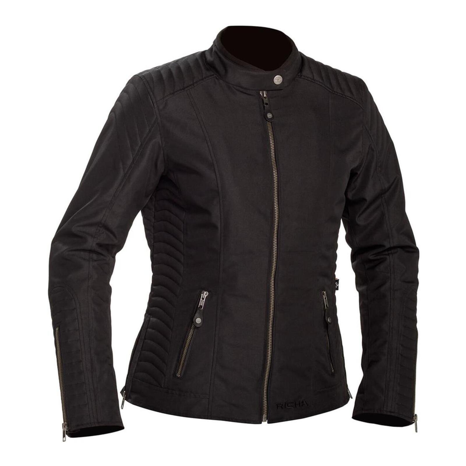 Richa Lausanne Road Jacket Ladies Black - Image 1
