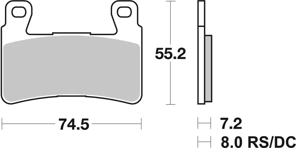 SBS 734DC Front Race Brake Pads