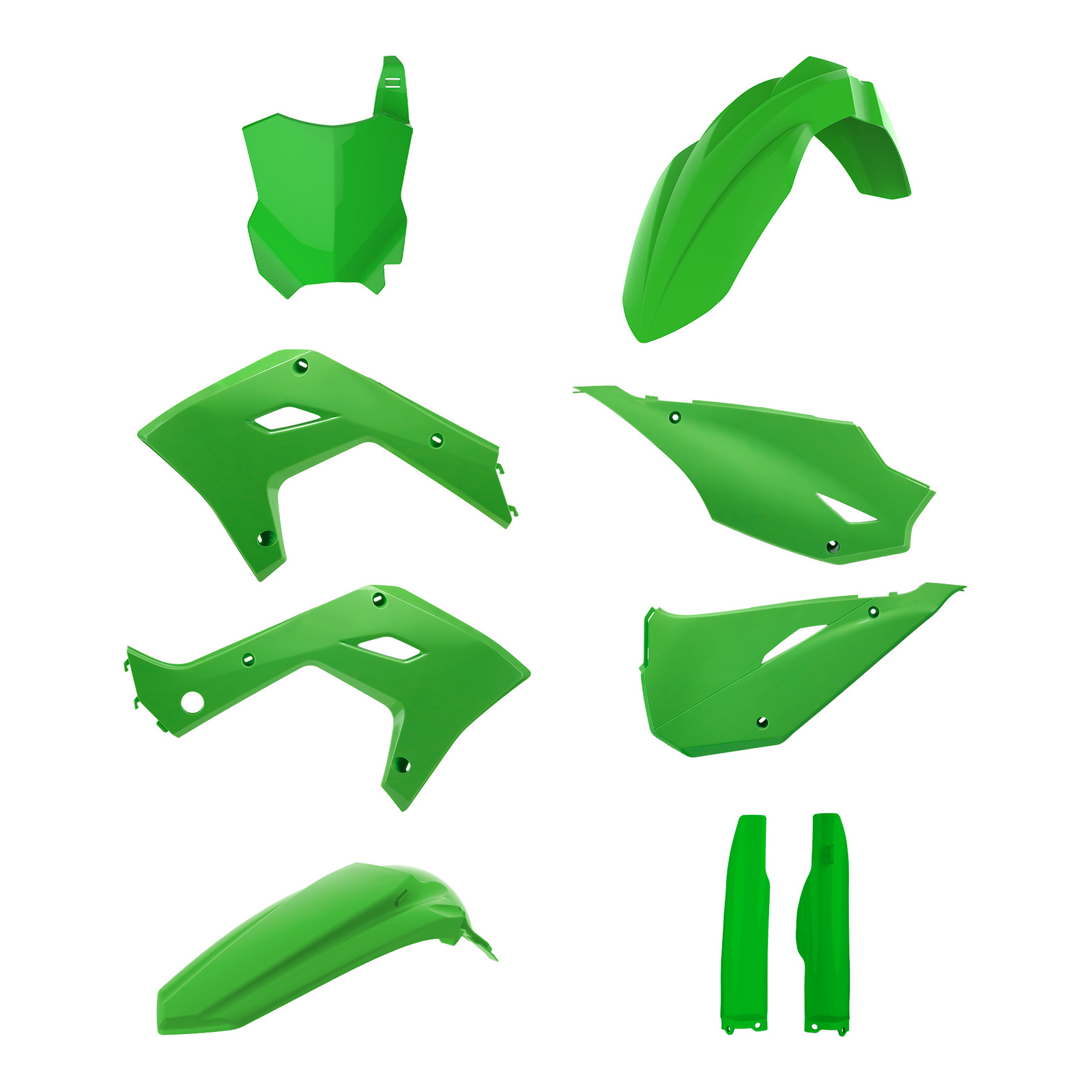 Polisport Restyling Kit - Kawasaki KX '03-'08 Style '24 - Green - Image 1