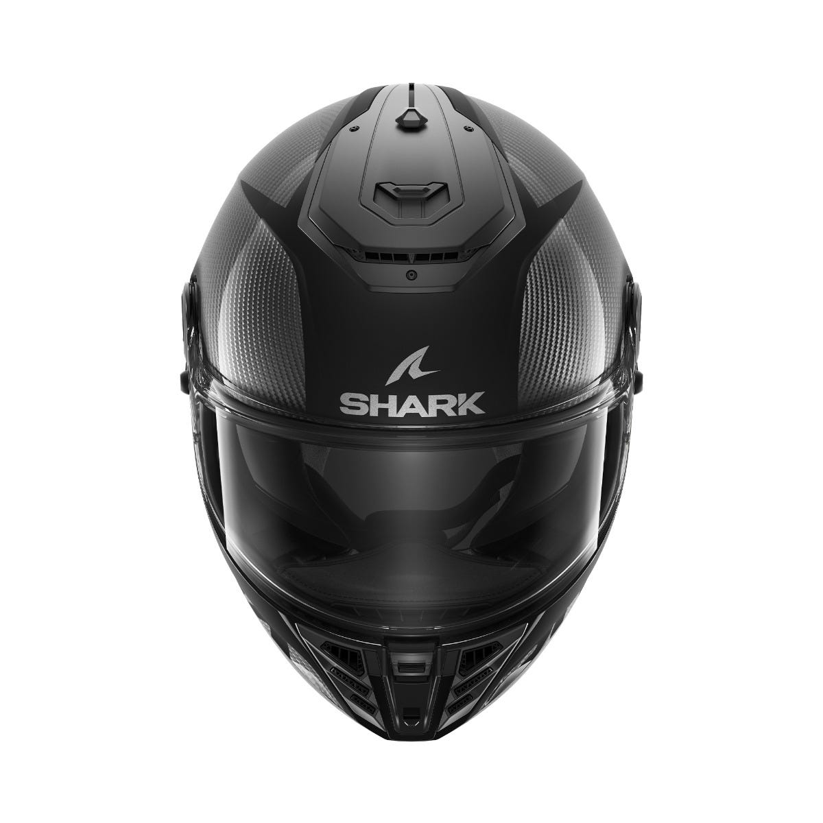 Shark Spartan RS Carbon Blank Mat Road Helmet + Visor Grey/Black - Image 2