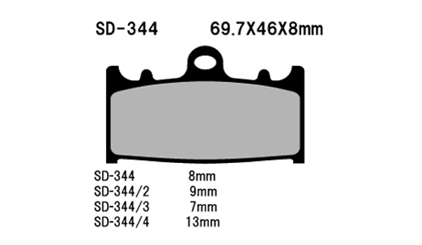 NYA disc pads SD344/4 Vesrah [] - Image 1
