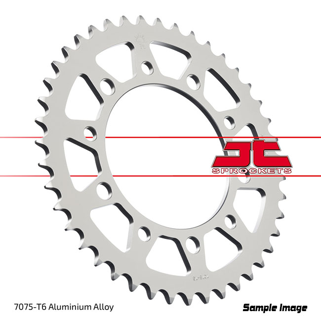 I JT Sprocket Rear Alloy T50 #520 Black Indent Only        [] - Image 1