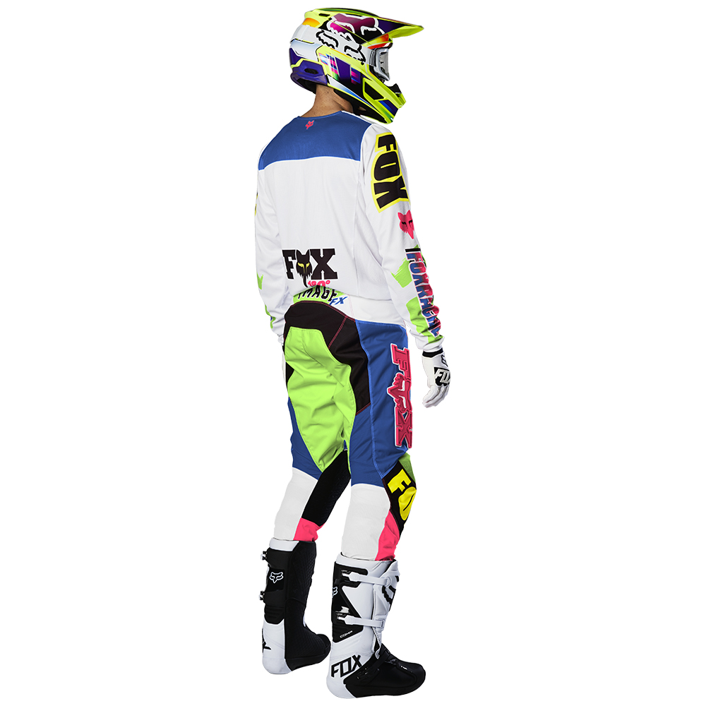 Motocross Jersey Fox 180 Castr White - Image 5