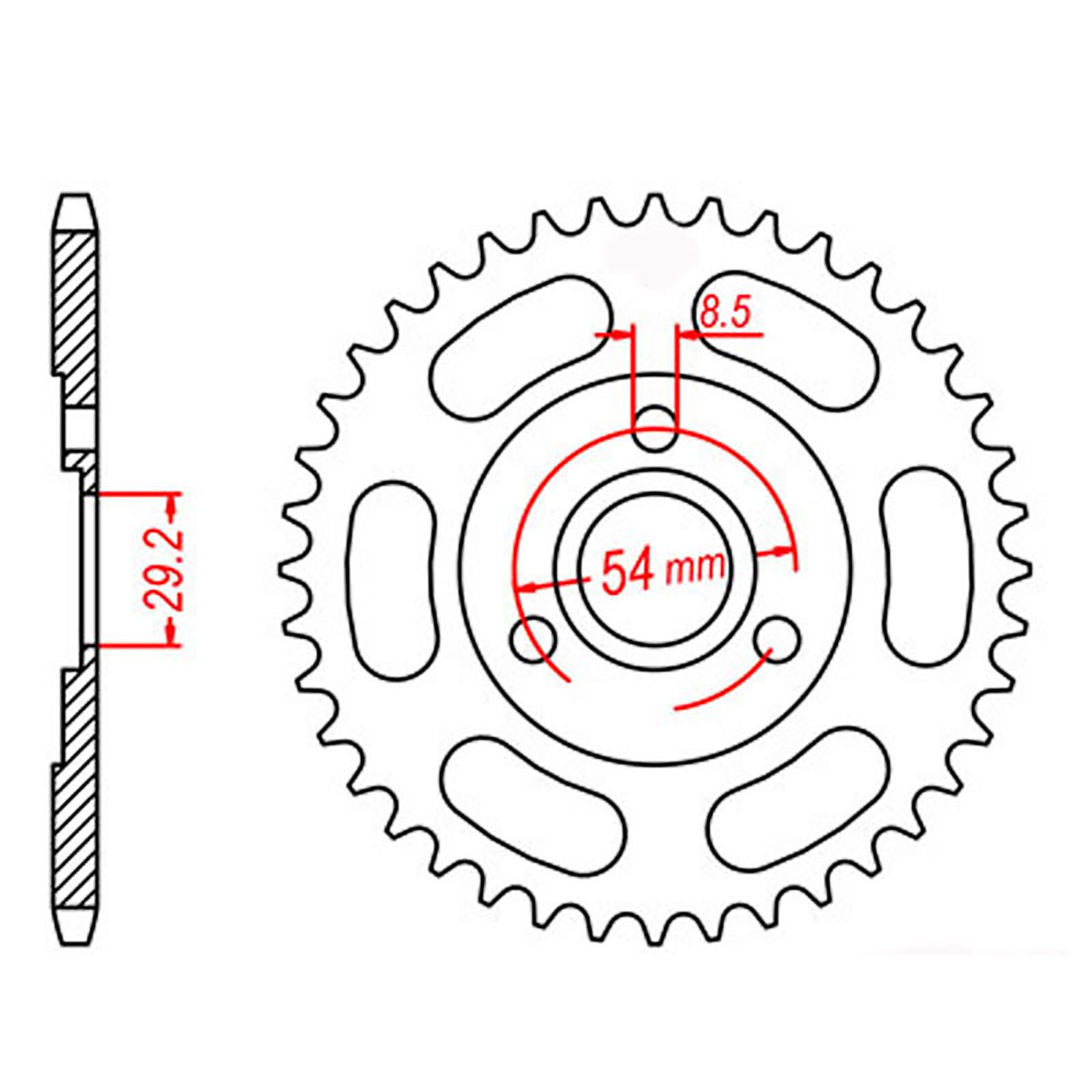 SPKT REAR OE STEEL 255 40T #420 - Image 1