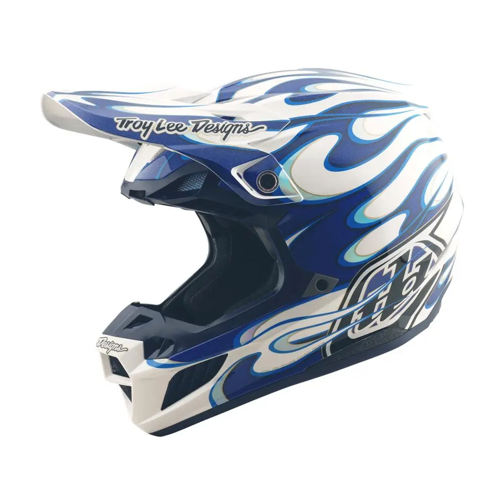 Troy Lee Designs SE5 ECE Composite Torched Motocross Helmet Blue