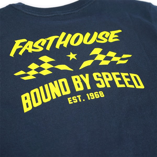 Fasthouse Bound By Speed Tee Youth Midnight Navy - Image 2