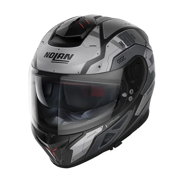 Nolan N80-8 Starscream N-Com Road Helmet Flat Black / Grey