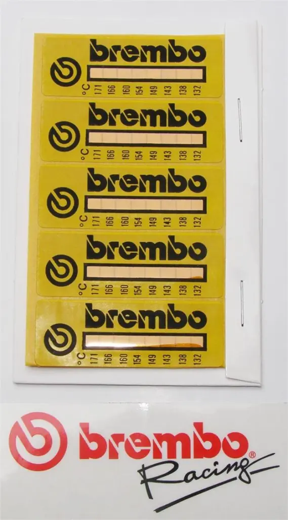 BREMBO THERMAL RANGE STICKER 132 - 171 DEG. C.