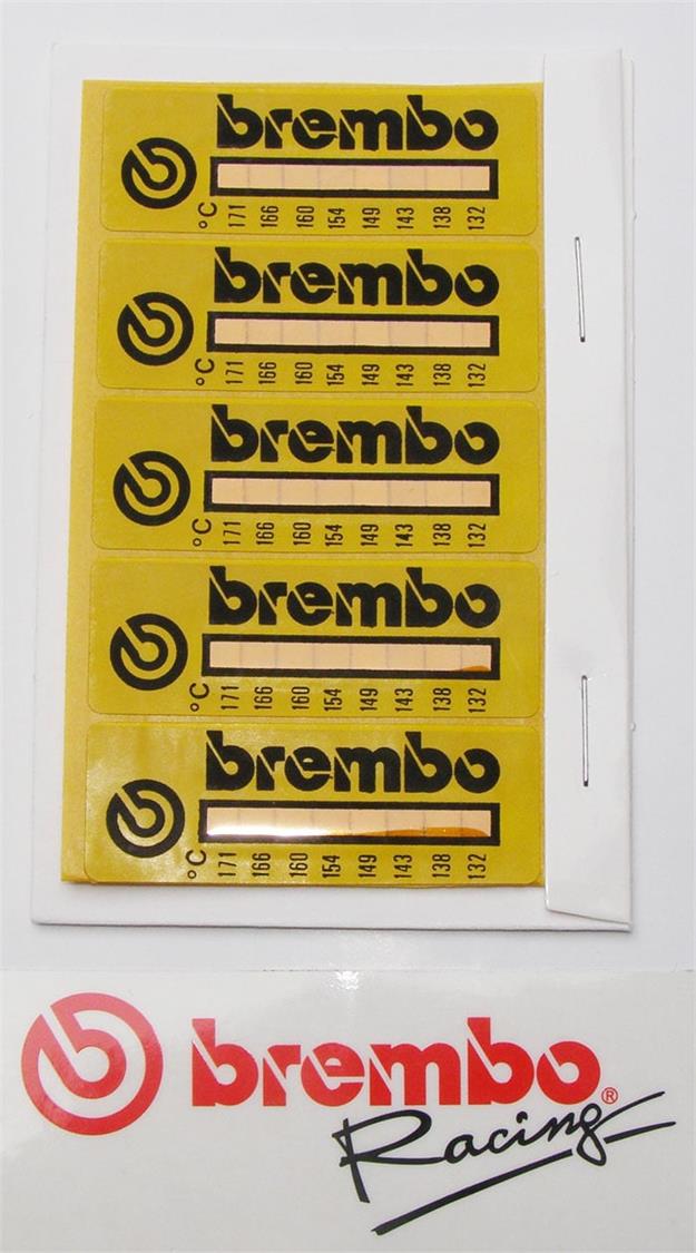 BREMBO THERMAL RANGE STICKER 132 - 171 DEG. C. - Image 1