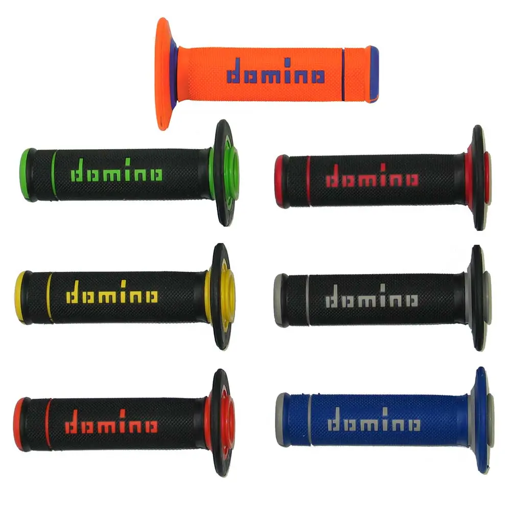 MX/E GRIPS KNURL 120/123mm BLACK/YELLOW CLOSED
