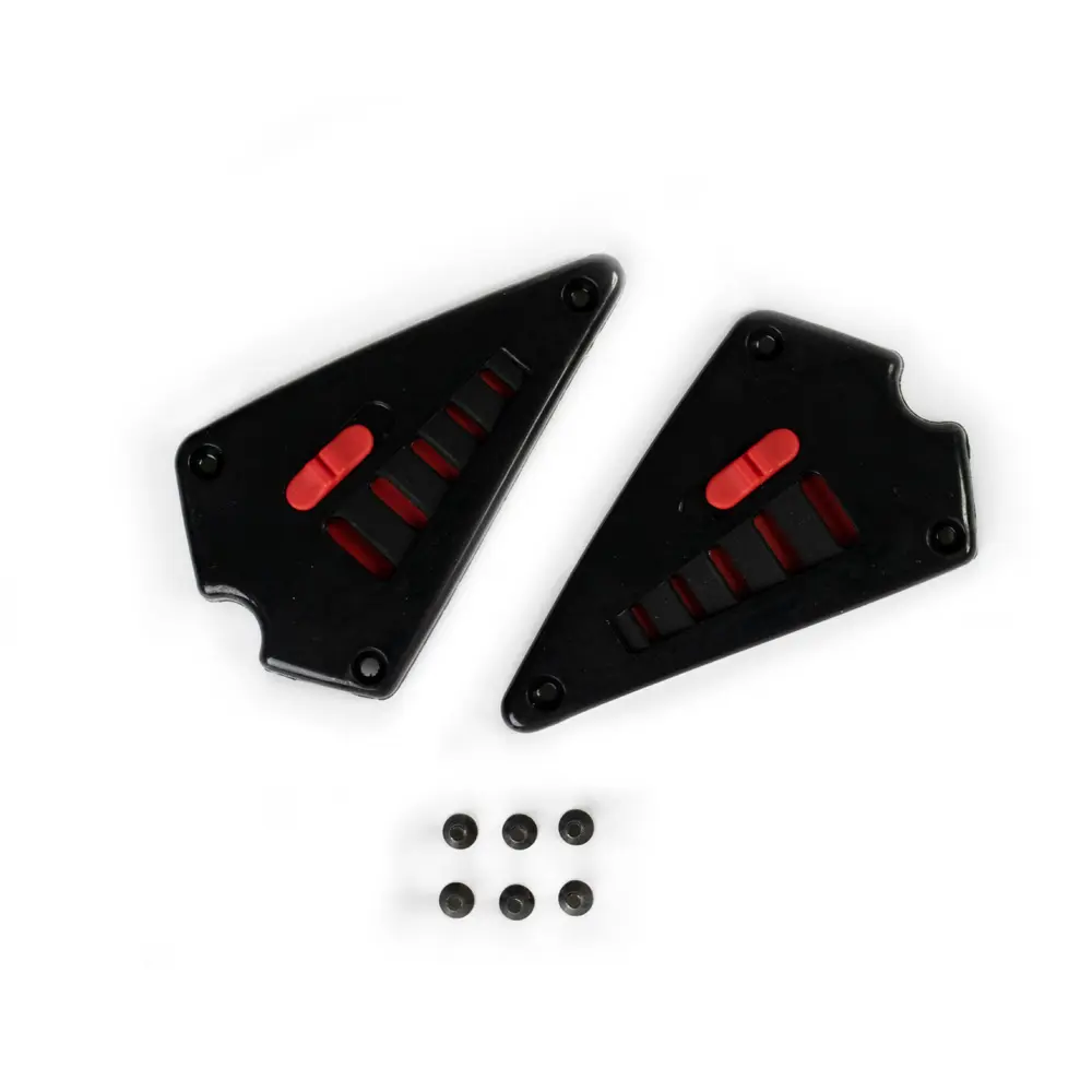 SILVER HEAL SLIDER / SCREWS FOR STEALTH (PAIR)