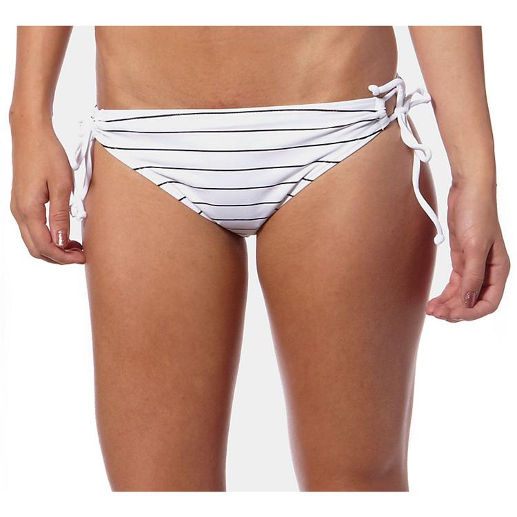 WOMENS PINNED ADJUSTABLE BIKINI BOTTOM [WHITE] S - Image 1