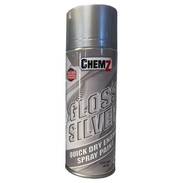 SILVER GLOSS ENAMEL PAINT AEROSOL 400 ml