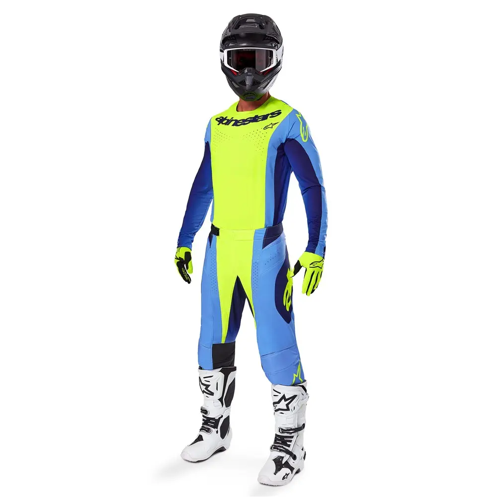 Alpinestars Techstar Melt Motocross Pants Yellow Fluoro/Blue