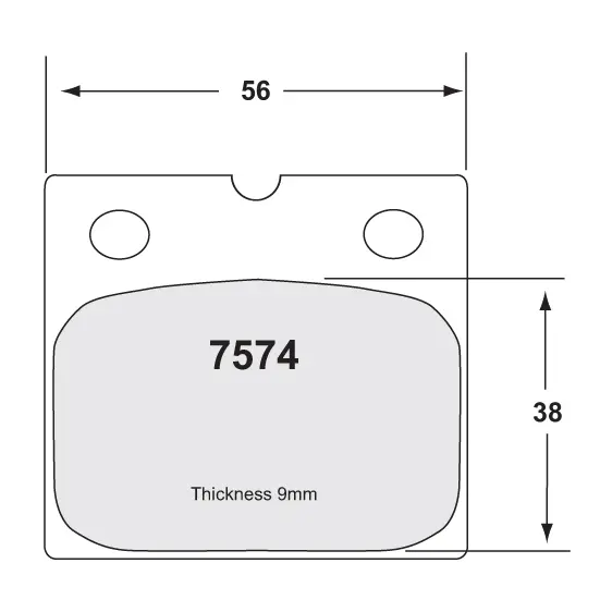 BRAKE PADS RACE COMPOUND - BREMBO 08 CALLIPER alt. BR P07BB14