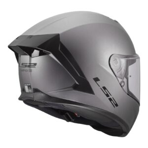 LS2 FF820 Rapid III Road Helmet Solid Matte Titanium - Image 2