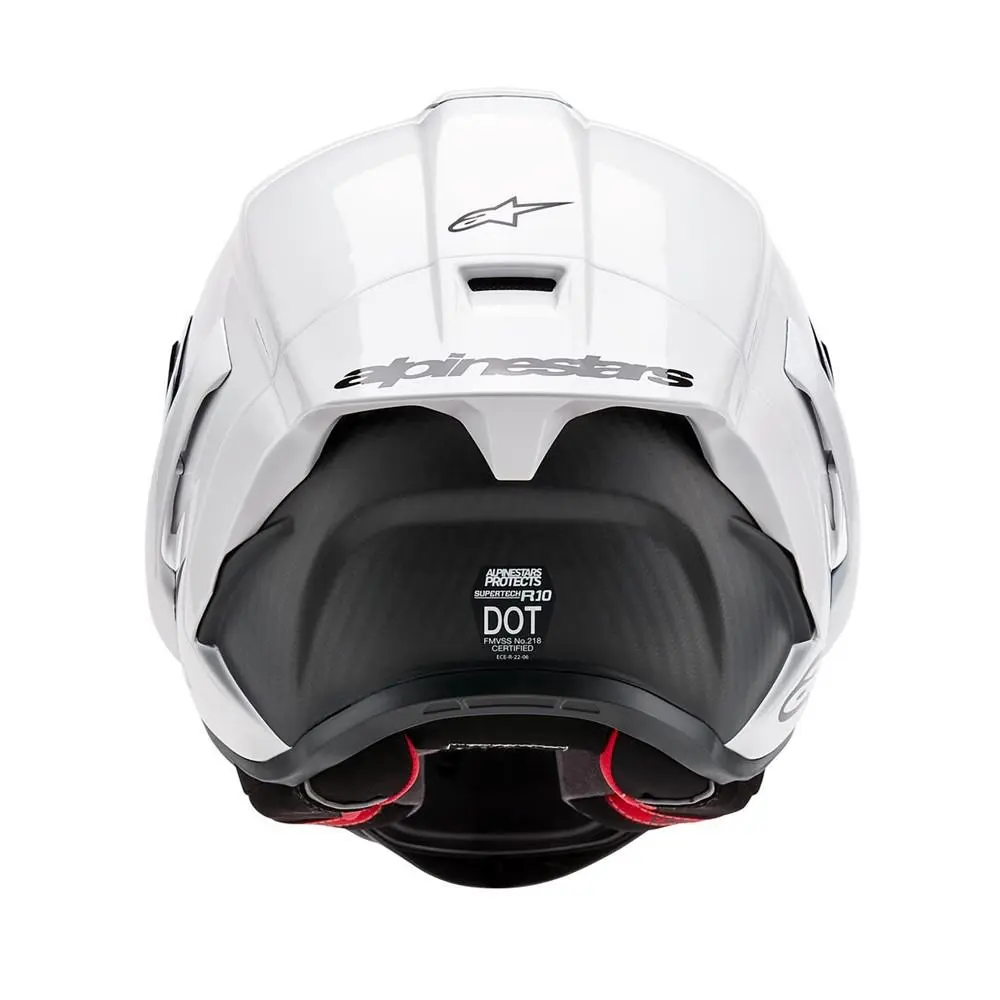 Alpinestars Supertech R10 Helmet Solid White Gloss/Matte Black