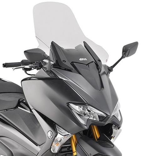 GIVI SCREEN YAMAHA T-MAX 560 '20-> CLEAR 59.5x61cm 12.5cm TALLER - Image 1