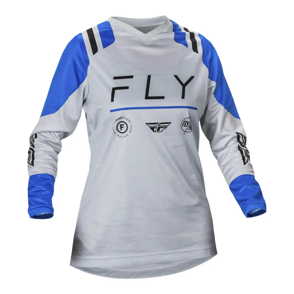 FLY Racing F-16 Motocross Jersey Ladies Arctic Grey / Blue
