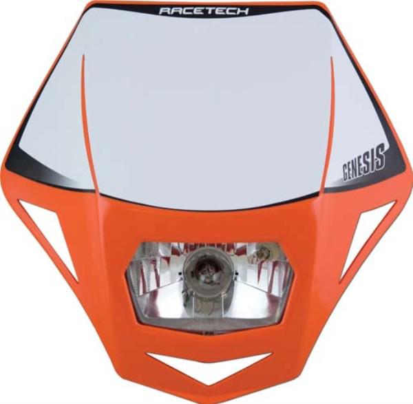 HEADLIGHT RTECH GENESIS ORANGE E9 CERTIFICATION FOR STREET USE ORANGE - Image 1