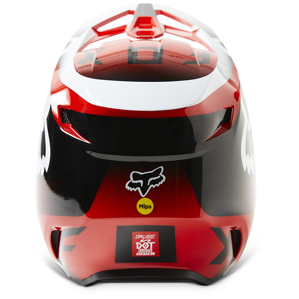Fox V1 Leed MIPS ECE Motocross Helmet Flo Red - Image 6