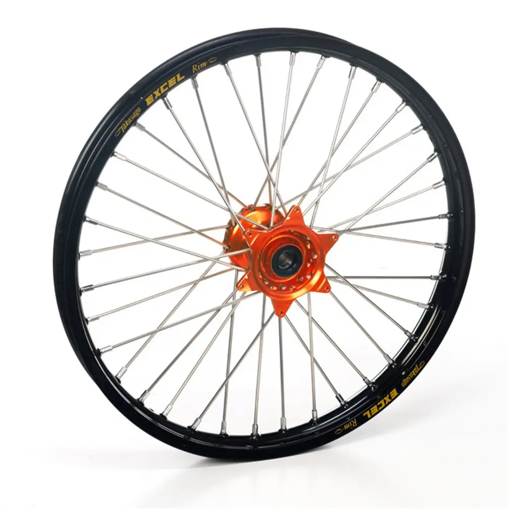 Haan Wheel KTM Front Black Rim/Orange Hub 21x1.60 - 22mm