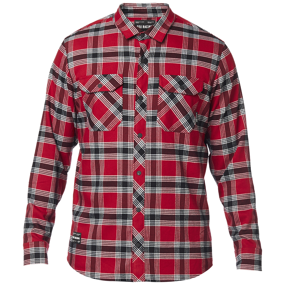 Flannel Fox Fusion Tech Cardinal - Image 1